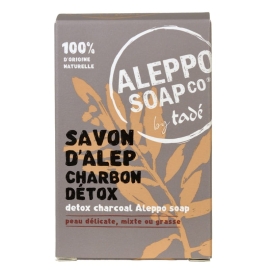 Mydło Aleppo z węglem aktywnym detoksykujące 150g Aleppo Soap by Tade