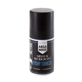 Mineralny dezodorant ałunowy roll-on męski Smoky Tobacco Arganove